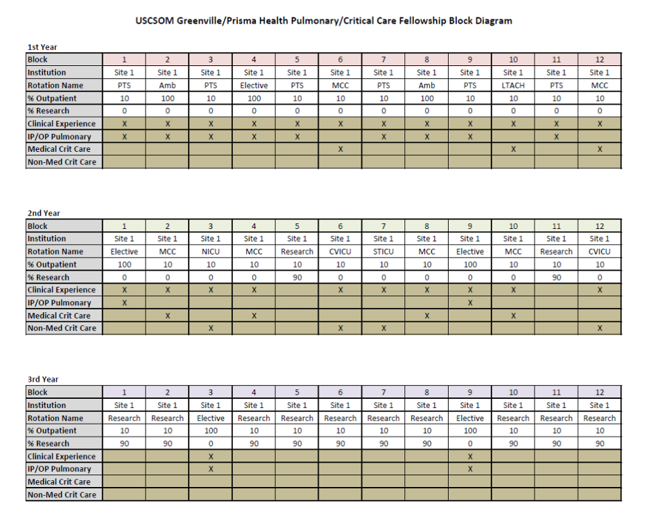 Pulmonary Critical Care Medicine Fellowship Greenville - Curriculum ...